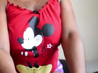 Homemade ebony milf gives subtle jerk off instructions