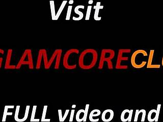 Glamcore匈牙利色星用特写玩具挑逗