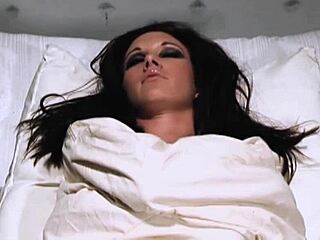 wow, brunette takes hard dp and anal in threesome fantasy