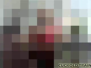 Lucky Cuckold Watches Fat BBW Wife Humiliate Him in BDSM Session