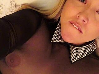 Masturbating with fingers while he's away at work