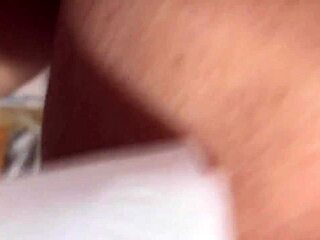 Feeling the intense pleasure as cum fills me inside today, close-up homemade wife fucking