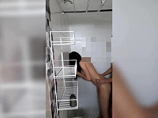 We started in the bathroom and ended up in bed with her bent over for big cock blowjob and doggystyle