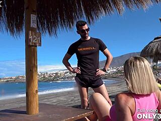 Xanthia Lombardi's Passionate Beach Encounters With Cumshots