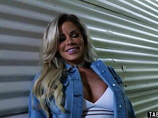 Blonde Pornstar Jessa Rhodes Enjoys a Challenging Position