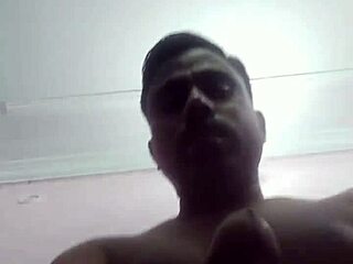 Ravi's big black cock gets a handjob and he eats his own cum! 😋