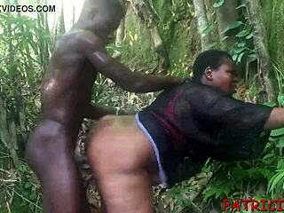 Bbw Patricia 9ja Feels Intense Roadside Teen Bang