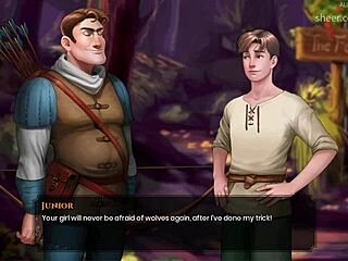 Boris Spanks the Tree That Looks Like an Ass in Horny Hentai.