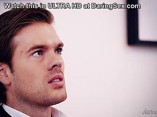 Young Boss Manages Maid And Secretary In Office