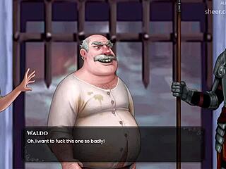 Boris Spanks the Tree That Looks Like an Ass in Horny Hentai.