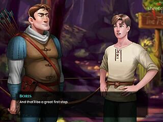 Boris Spanks the Tree That Looks Like an Ass in Horny Hentai.