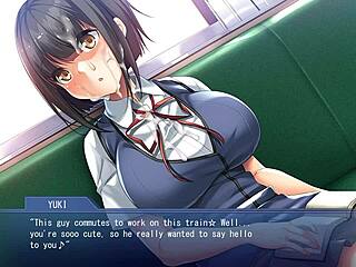 Fuckomotive Часть 02: Аниме-девственница лишается девственности с кончей на лицо