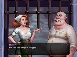 Boris Spanks the Tree That Looks Like an Ass in Horny Hentai.