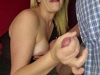 Wife Sucking Stranger's Cock in First Encounter