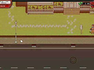 واو! بنت كوسبلاي شقية تدلكني في الشارع العام هنتاي!