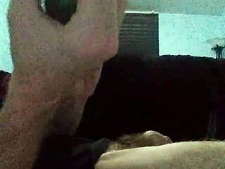 exploring my ass with a fresh cucumber