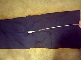 Gay amateur strokes his cock until a massive cumshot erupts.