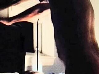 she licks cock and balls on her face