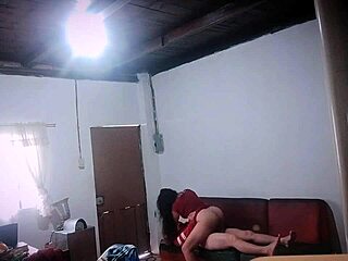 This Venezuelan sneaks a quickie with her housemate on sofa