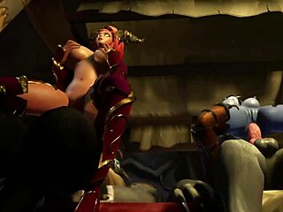 Elf Blonde Ditekuk Orgy Gangbang Serigala Bulu