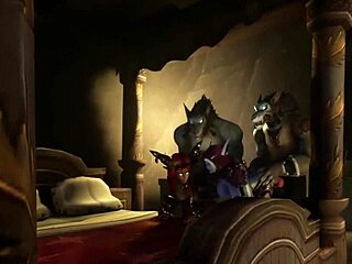 Elf Blonde Ditekuk Orgy Gangbang Serigala Bulu