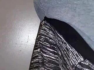 Showing off my phat ass in public