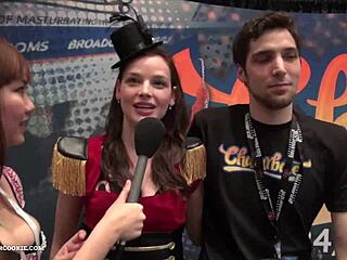 Fionna and Jimmy's Chaturbate video showcasing big tits at AE expo