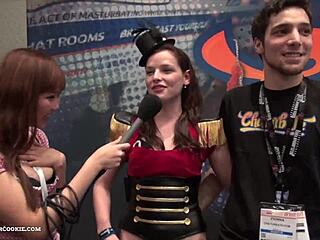 Fionna and Jimmy's Chaturbate video showcasing big tits at AE expo