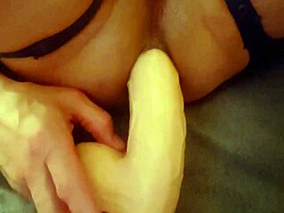 this tranny is collapsing her asshole in a solo gaping session