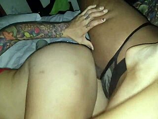 my tattooed girlfriend made that big black cock tap out