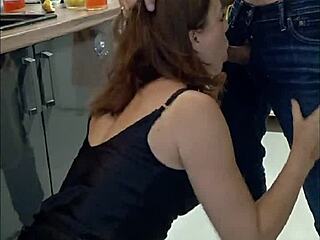 Clothed Black Satin Dress French Slut Lingerie FUCK!