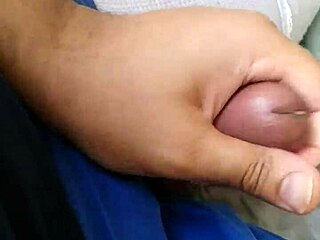 Amateur Gay BJ with Monster Cock Masturbation