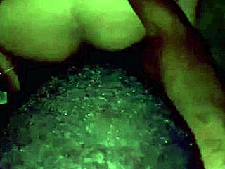 homemade video of a thick ebony woman getting a facial after fucking