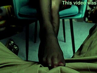 Eva, sexy boss, fucked by subordinate with butt plug, condom, sex, blowjob, footjob