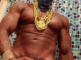 Hallelujah Johnson Worshipping Huge Big Black Cock Solo