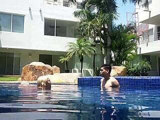 Que Delicioso Coger Despues De Nadar En La Alberca!