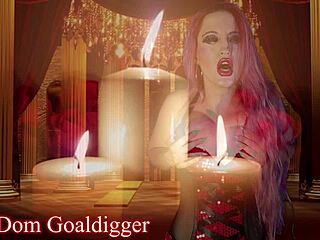 in this casual scene, a submissive guy worships his femdom goddess in sexy cosplay costumes while following jerk off instructions