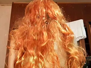 Redhead Girl Fucked on Bed with Strapon in Lesbian POV Sex