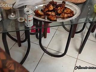 Pornstar Mirella Mansur com Paty Bumbum e Binho Ted em ação selvagem nos bastidores.