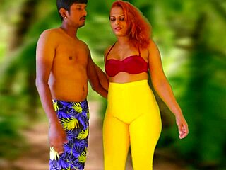 Watch this big booty girl get fucked hard outdoors, she moans during the intense session.