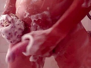 I love jerking off in the shower, feeling the cum build up intensely