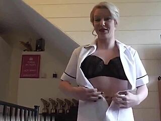 British Nurses Deliver Intense Blowjob in Hospital Sex Tape Scene