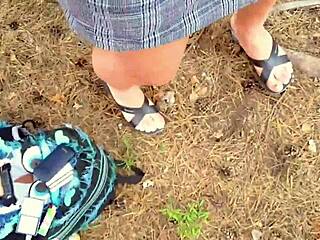 Amateur Milf Gets Creampie In Cum Panties