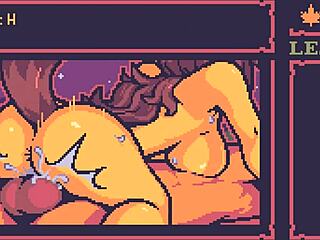 I ride that monster cock in the forest during our intense night fuck, ending with a huge cumshot.