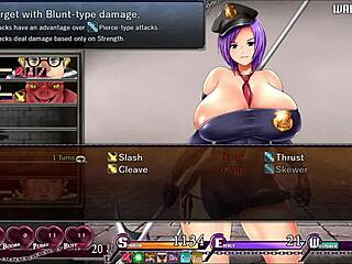 Karryn se masturba hasta orgasmo anal potente en hentai de prisión