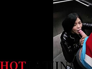 Neighbor's Mother-In-Law Fucked In Elevator Gym Sex With Cumshot And Anal