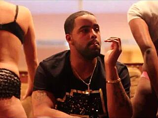 Horny group rides big cocks hard in intense threesome