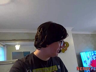 I tricked the big beauty into taking my cum in her mouth