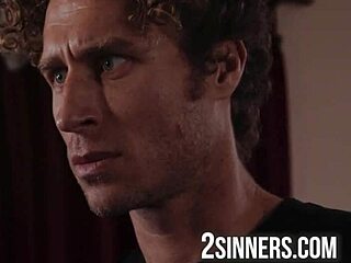 Petite blonde milf dominates with tight pussy