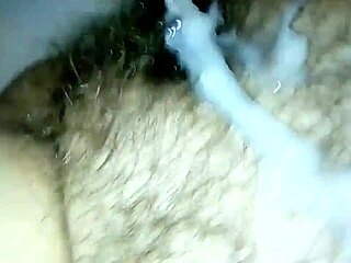 HD close up of amateur couple's homemade creampie in HD